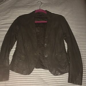 💥 Theory genuine leather jacket blazer